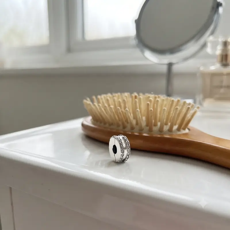 Double Lined Pavé Clip Charm photo review