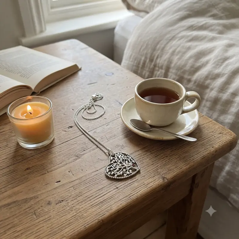 Family Tree Heart Pendant Necklace photo review