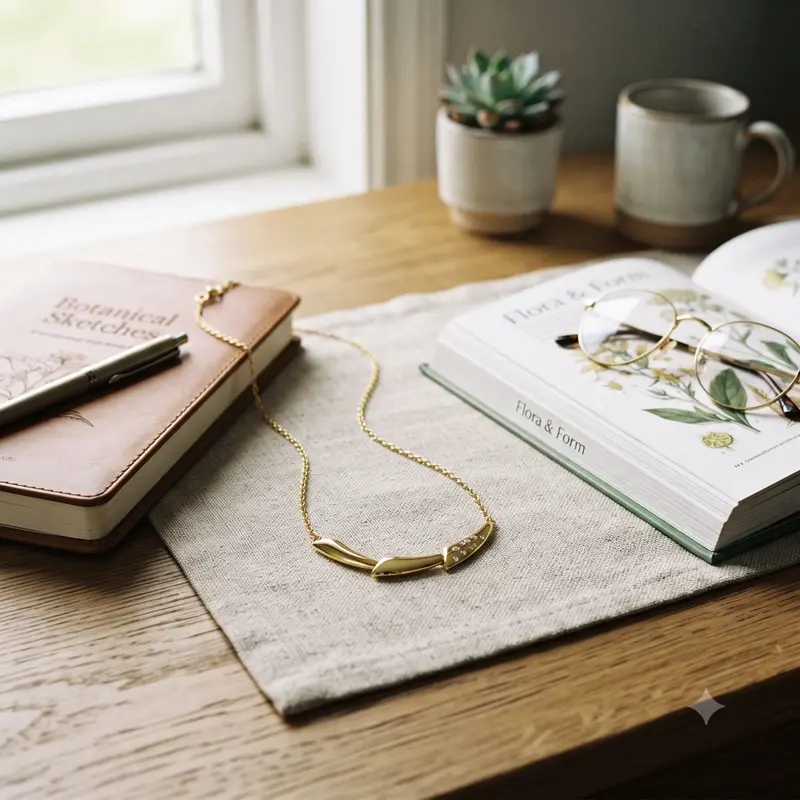 Flower Stem Necklace photo review