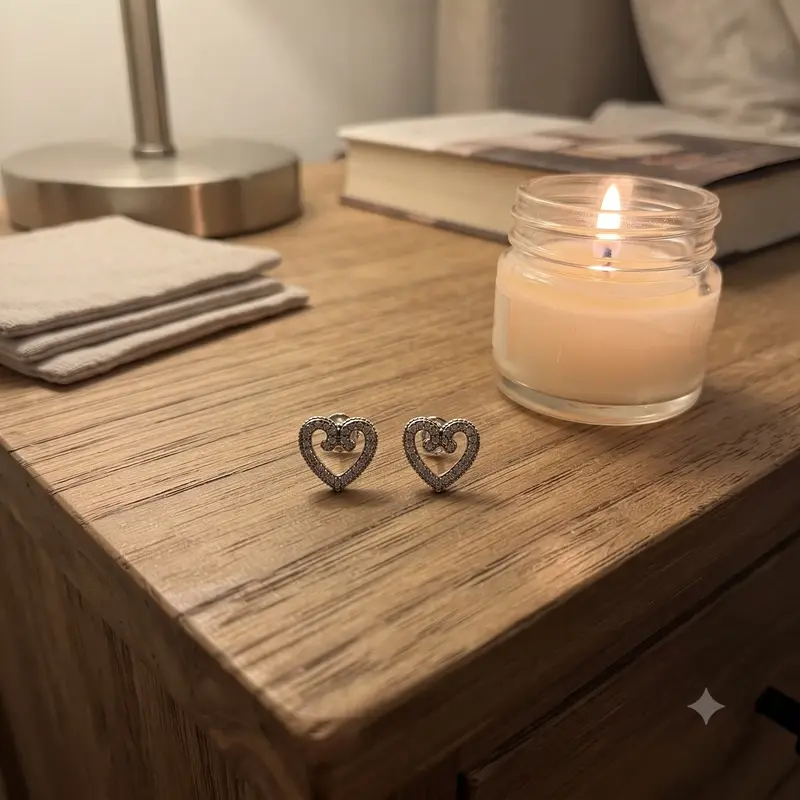 Heart Swirl Stud Earrings photo review
