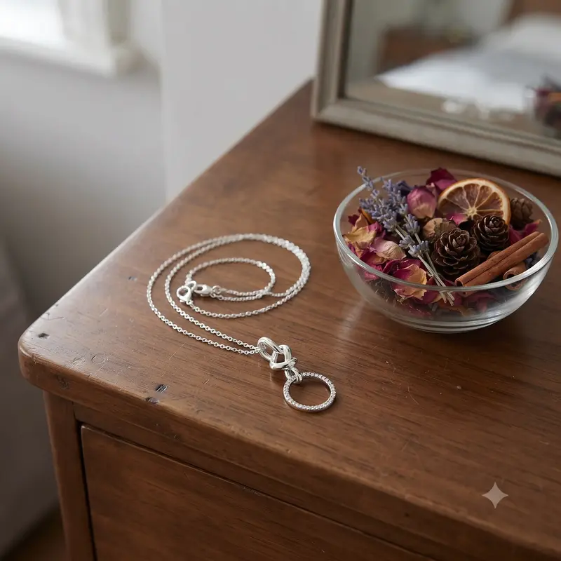 Knotted Heart Pendant Necklace photo review