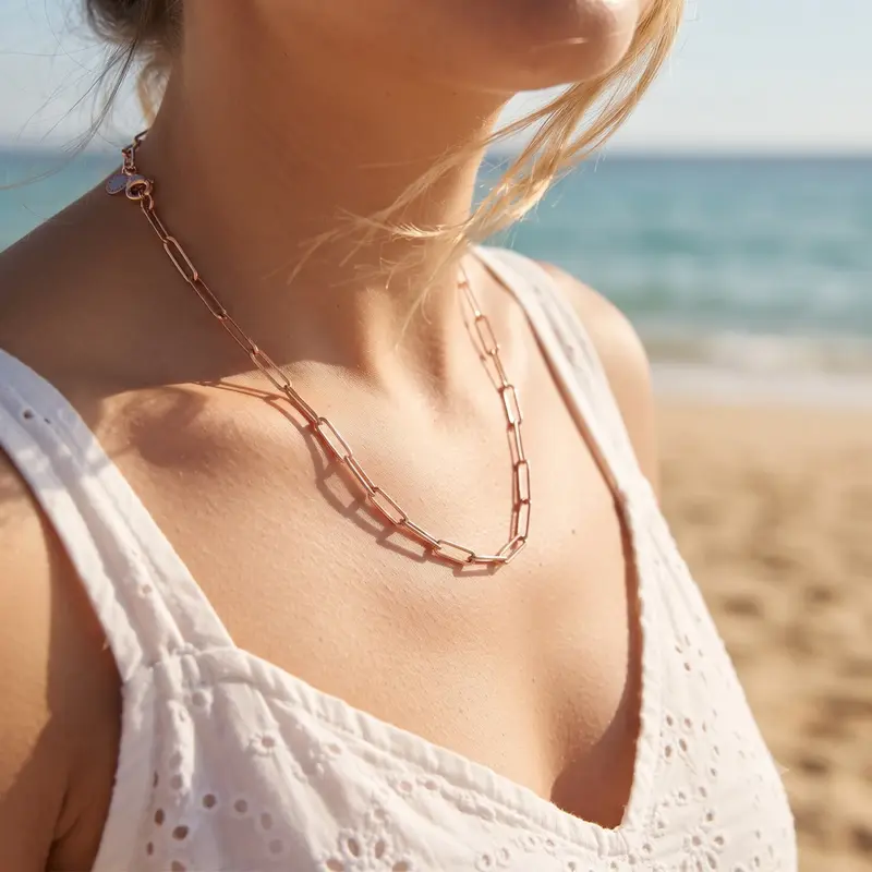 Long Link Cable Chain Necklace photo review