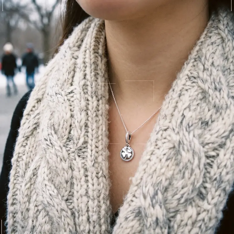 Lucky Four-Leaf Clover Dangle Charm photo review