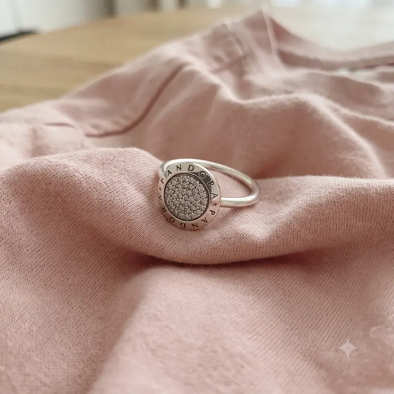 Pandora Logo Pavé Ring photo review