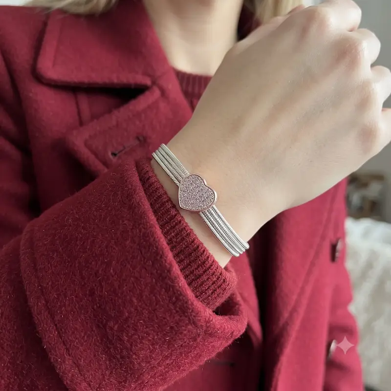 Pavé Heart Reflexions Bracelet Gift Set photo review