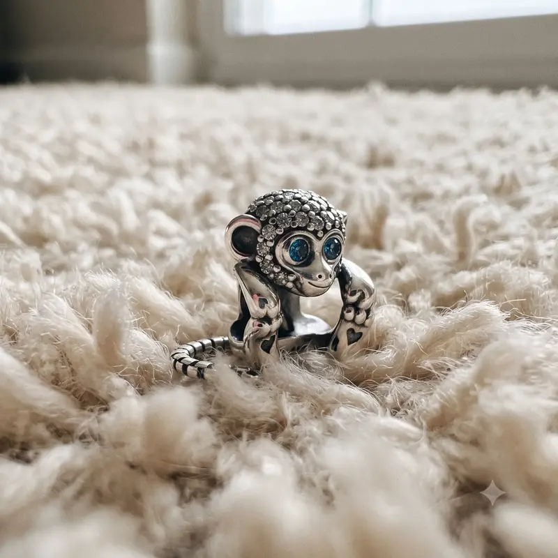 Pav&eacute; Monkey Charm photo review
