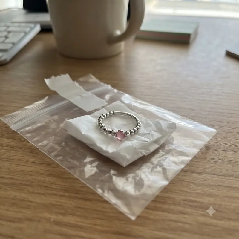 Petal Pink Beaded Ring photo review