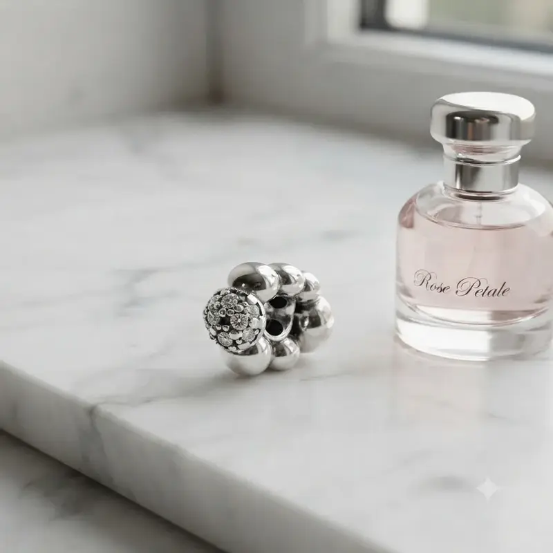 Polished & Pavé Bead Spacer Charm photo review