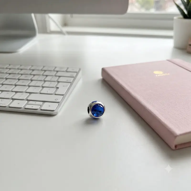 Radiant Droplet Charm, Royal Blue Crystals photo review