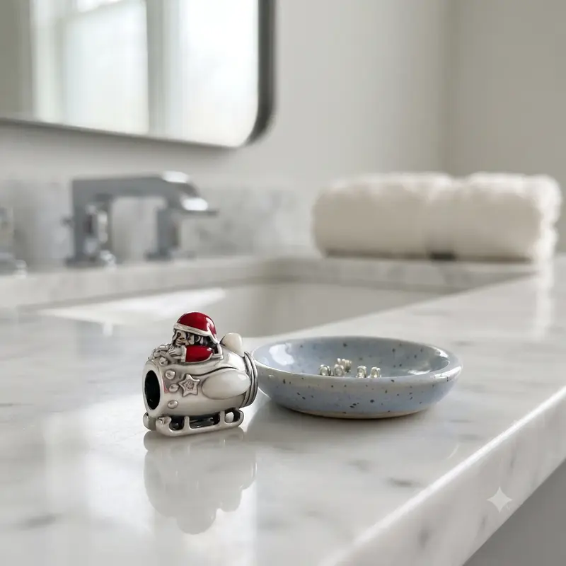 Santa Rocketship Charm photo review