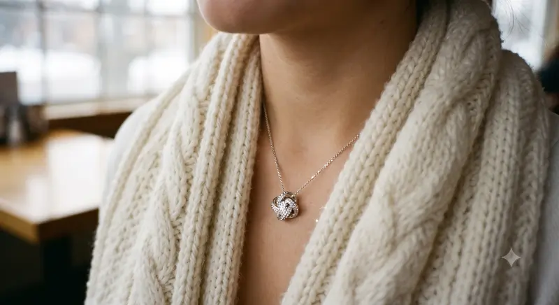 Shimmering Knot Pendant photo review