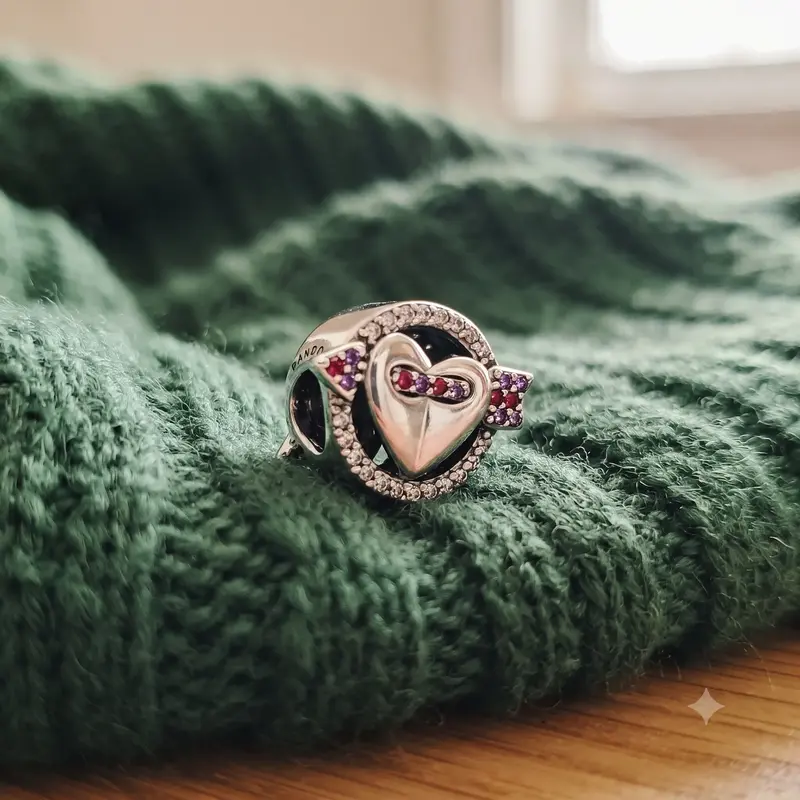 Sparkling Arrow & Heart Charm photo review