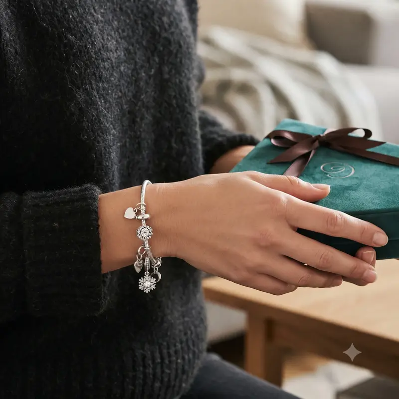 Sparkling Clear Snowflake Charm photo review