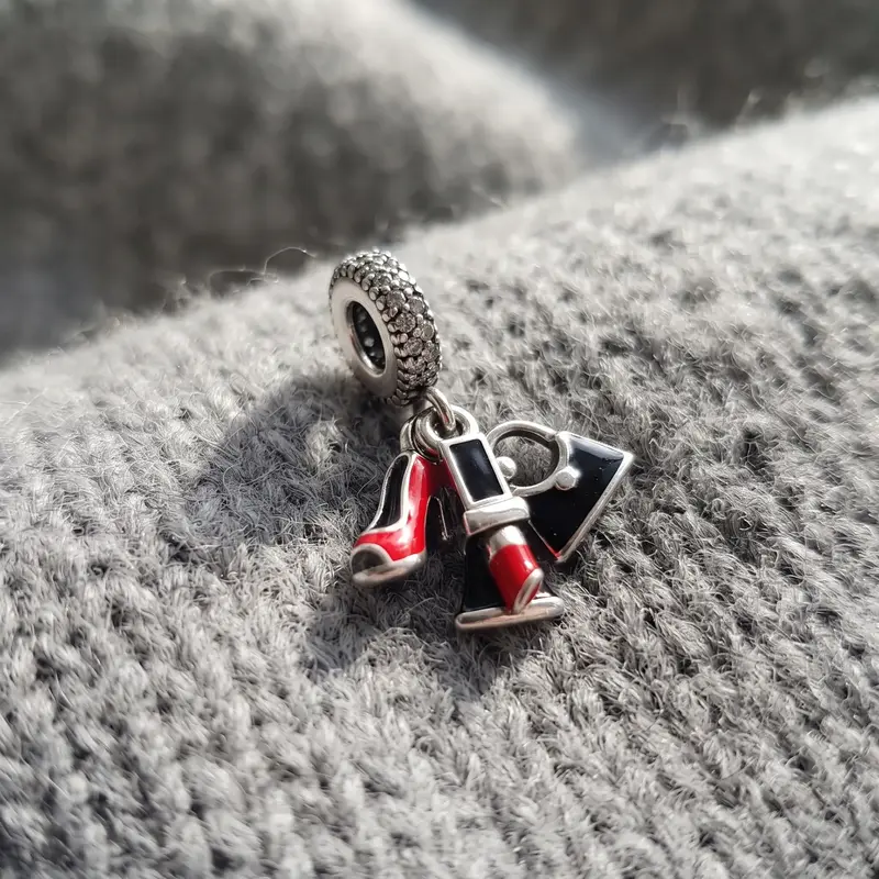 Stiletto, Dress, & Lipstick Dangle Charm photo review