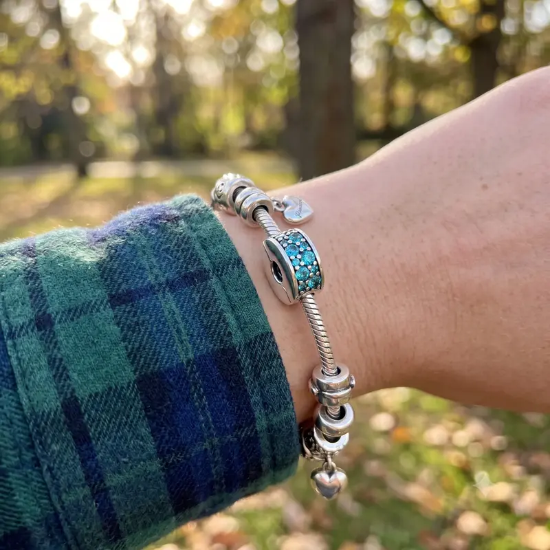 Teal Pav&eacute;&nbsp;Clip Charm photo review
