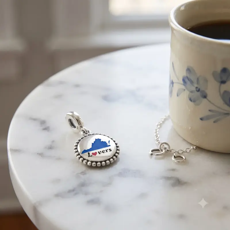 Virginia is for Lovers Dangle Charm, Mixed Enamel photo review