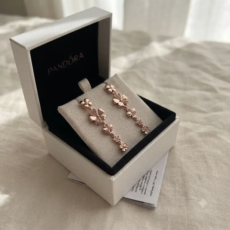 Wildflower Meadow Drop Earrings, PANDORA Rose™ & Blush Pink Crystals photo review